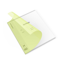 Тетрадь школьная ученическая с пластиковой обложкой на скобе ErichKrause Классика CoverPrо Neon fizzy, желтый, А5+, 24 листа, клетка Тетрадь школьная ученическая с пластиковой обложкой на скобе ErichKrause Классика CoverPrо Neon fizzy, желтый, А5+, 24 листа, клетка