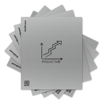 Тетрадь общая ученическая с пластиковой обложкой на скобе ErichKrause Life Style, серебристый, А5+, 48 листов, клетка_MIX-PACK