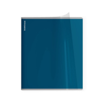 Тетрадь общая ученическая с пластиковой обложкой на скобе ErichKrause CoverPrо fizzy, Stormy, бирюзовый, А5+, 48 листов, клетка