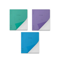 Тетрадь общая ученическая с пластиковой обложкой на скобе ErichKrause Классика CoverPrо Vivid fizzy, А5+, 48 листов, клетка_MIX-PACK Тетрадь общая ученическая с пластиковой обложкой на скобе ErichKrause Классика CoverPrо Vivid fizzy, А5+, 48 листов, клетка_MIX-PACK