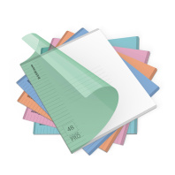 Тетрадь общая ученическая с пластиковой обложкой на скобе ErichKrause Классика CoverPro matt, Dream, А5+, 48 листов, линейка_MIX-PACK Тетрадь общая ученическая с пластиковой обложкой на скобе ErichKrause Классика CoverPro matt, Dream, А5+, 48 листов, линейка_MIX-PACK