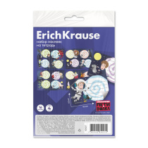 Наклейки на тетрадь ErichKrause Приключения Пети и Волка, 4 листа, в пакете с европодвесом