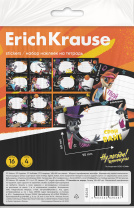 Наклейки на тетрадь ErichKrause Ну, Погоди! Каникулы, 4 листа, в пакете с европодвесом