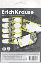 Наклейки на тетрадь ErichKrause Парк динозавров, 3 л., в пакете с европодвесом