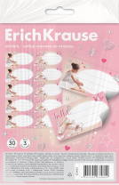 Наклейки на тетрадь ErichKrause Pointes, 3 листа, в пакете с европодвесом