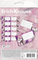 Наклейки на тетрадь ErichKrause Аниме, 3 л., в пакете с европодвесом