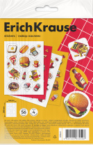 Наклейки на тетрадь ErichKrause Cheat Meal, 4 листа, в пакете с европодвесом