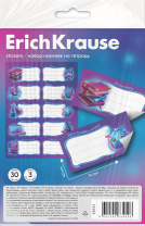 Наклейки на тетрадь ErichKrause Aquamarine, 3 листа, в пакете с европодвесом (Израиль)