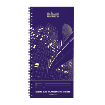 Планинг ErichKrause Megapolis® спираль, желтая бумага, 135х290, 96л