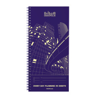 Планинг ErichKrause Megapolis® спираль, желтая бумага, 135х290, 96л