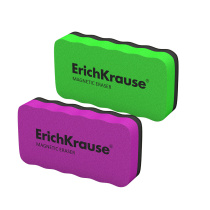 Стиратель для досок магнитный ErichKrause, 107x57мм, ассорти (в коробке по 12 шт.)