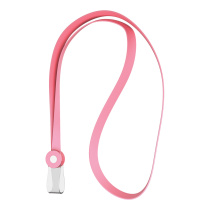 Лента для бейджа ErichKrause Pastel, силиконовая, 40 см, розовый (в пакете)