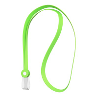 Лента для бейджа ErichKrause Neon, силиконовая, 40 см, зеленый (в пакете)