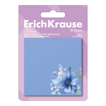 Блок самоклеящийся бумажный ErichKrause Pastel Bloom, 75х75 мм, 50 листов