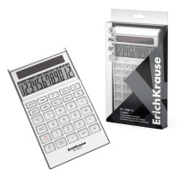 Калькулятор настольный 12-разрядов ErichKrause DC-2708-12 Classic, белый (в пэт-боксе по 1 шт.) Калькулятор настольный 12-разрядов ErichKrause DC-2708-12 Classic, белый (в пэт-боксе по 1 шт.)