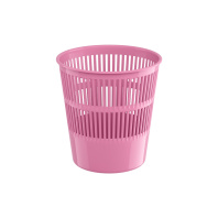 Корзина для бумаг сетчатая пластиковая ErichKrause Pastel, 9л, розовый Корзина для бумаг сетчатая пластиковая ErichKrause Pastel, 9л, розовый