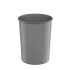 Корзина для бумаг литая пластиковая ErichKrause Classic, 13.5л, серый