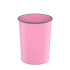 Корзина для бумаг литая пластиковая ErichKrause Pastel, 13.5л, розовый