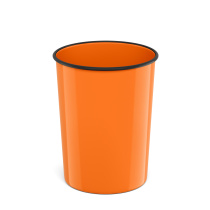 Корзина для бумаг литая пластиковая ErichKrause® Neon Solid, 13.5л, оранжевая