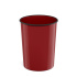 Корзина для бумаг литая пластиковая ErichKrause® Marsala, 13.5л, красная