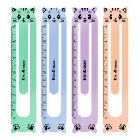 Набор из 4 закладок пластиковых ErichKrause Matt Pastel Bloom, фигурные, ассорти (12 наборов в пакете)