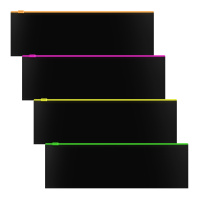 Zip-пакет пластиковый ErichKrause Matt Accent, 230х70мм, непрозрачный, ассорти (в пакете по 12 шт.)