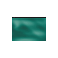 Zip-пакет пластиковый ErichKrause® Glossy Ice Metallic, B5, непрозрачный, бирюзовый (в пакете по 12 шт.)