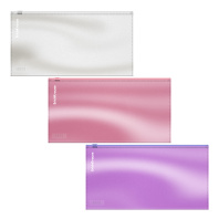 Zip-пакет пластиковый ErichKrause Glossy Candy, Travel, полупрозрачный, ассорти (в пакете по 12 шт.)
