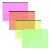 Zip-пакет пластиковый ErichKrause Fizzy Neon, А5+, полупрозрачный, ассорти (в пакете по 12 шт.)