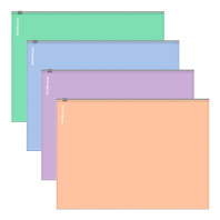 Zip-пакет пластиковый ErichKrause Matt Pastel Bloom, A4, непрозрачный, ассорти (в пакете по 12 шт.)