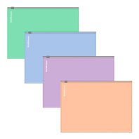 Zip-пакет пластиковый ErichKrause Matt Pastel Bloom, A5+, непрозрачный, ассорти (в пакете по 12 шт.)