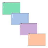 Zip-пакет пластиковый ErichKrause Matt Pastel Bloom, C6, непрозрачный, ассорти (в пакете по 12 шт.)