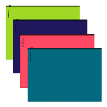 Zip-пакет пластиковый ErichKrause Matt Reef, A4, непрозрачный, ассорти (в пакете по 12 шт.)