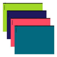 Zip-пакет пластиковый ErichKrause Matt Reef, A4, непрозрачный, ассорти (в пакете по 12 шт.)