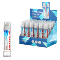 Клей канцелярский ErichKrause Кристалл, повышенной прозрачности, 50мл (в дисплее по 24 шт.)