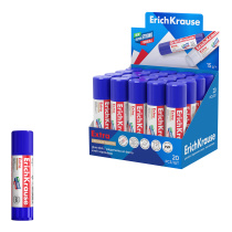 Клей-карандаш ErichKrause Extra, 15г (в коробке-дисплее по 20 шт.)