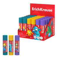 Клей-карандаш ErichKrause EasyStick Jolly Friends, 6г (в коробке-дисплее по 30 шт.)
