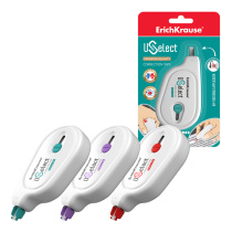 Корректирующая лента ErichKrause Uselect, с поворотным аппликатором, 5мм х 8м, ассорти (в блистере по 1 шт.)