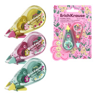 Набор из 2 корректирующих лент ErichKrause Floral Soul с печатью на корпусе, 5мм х 6м, ассорти (в блистере)