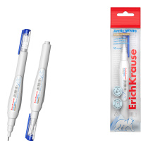 Ручка-корректор ErichKrause Arctic white, 10мл (в пакете по 1 шт.)