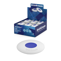 Ластик с пластиковым держателем ErichKrause SmartWay® Овал (в коробке по 24 шт.)