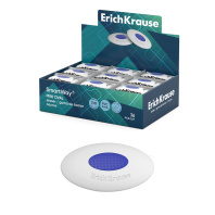 Ластик с пластиковым держателем ErichKrause SmartWay® Мини-овал (в коробке по 36 шт.)