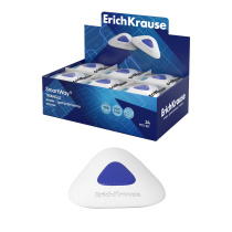 Ластик с пластиковым держателем ErichKrause SmartWay® Треугольник (в коробке по 24 шт.)