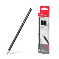 Чернографитный карандаш ErichKrause Сверхчёрный 100, шестигранный, ТМ (в коробке по 12шт.)