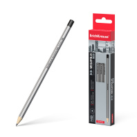 Чернографитный шестигранный карандаш ErichKrause® MEGAPOLIS 100 HB (в коробке по 12шт.)