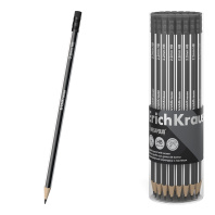 Чернографитный карандаш ErichKrause MEGAPOLIS, трехгранный, с ластиком, HB (в тубусе по 42 шт.)