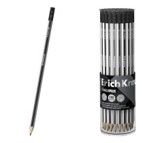 Чернографитный карандаш ErichKrause MEGAPOLIS, шестигранный, с ластиком, HB (в тубусе по 42 шт.)