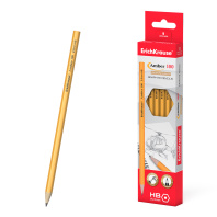 Чернографитный карандаш ErichKrause Amber, шестигранный , HB (в коробке по 12 шт.)