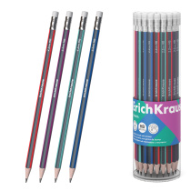 Чернографитный карандаш ErichKrause Sonata, трехгранный , с ластиком, HB (в тубусе по 42 шт.)