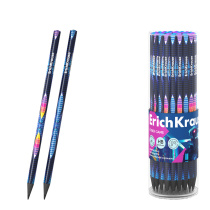 Чернографитный карандаш ErichKrause Cyber Game, трехгранный, HB (в тубусе по 42 шт.)